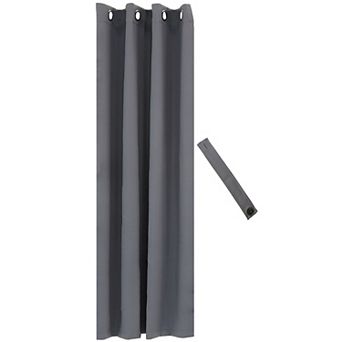 Sunnydaze Outdoor Blackout Curtain Panel with Grommets