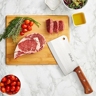 Meat Cleaver Heavy Duty Bone Chopper For Kitchen, Butcher Knife For Chef, 8"