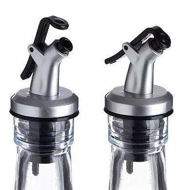 2-Pack Olive Oil and Vinegar Dispenser Set for Kitchen, Restaurant, 17oz/500ml