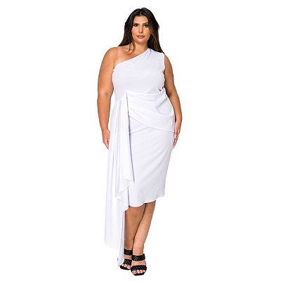 Kohls plus size white dress hotsell