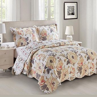 Deema Reversible Bedspread Oversize Quilt Set
