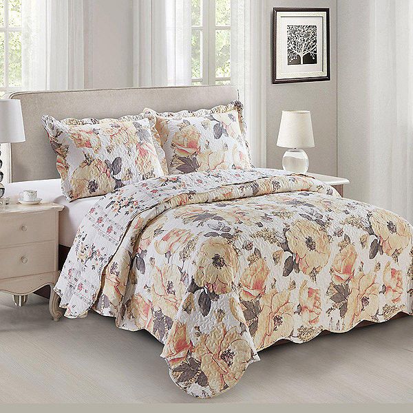 Deema Reversible Bedspread Oversize Quilt Set