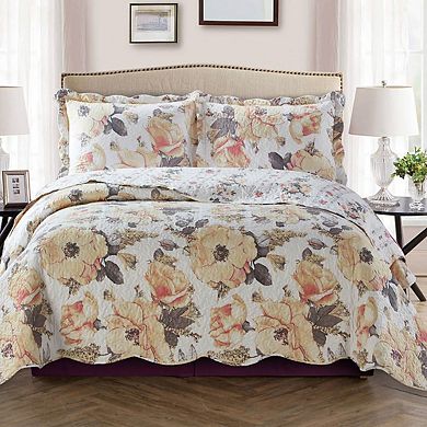 Deema Reversible Bedspread Oversize Quilt Set