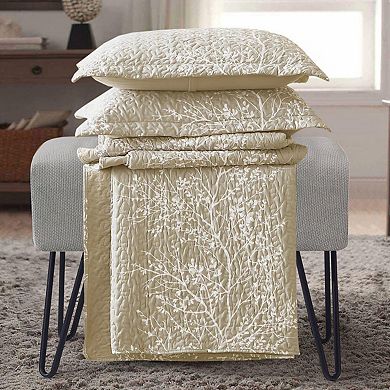 Odette Beige Quilt - Bedspread Set