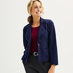 Womens Blue Long Sleeve Blazers & Suit Jackets - Tops, Clothing