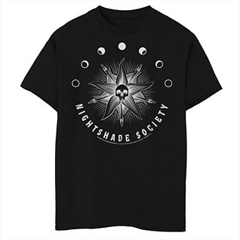 Boys 8-20 Husky Wednesday Nightshade Society Logo Graphic Tee