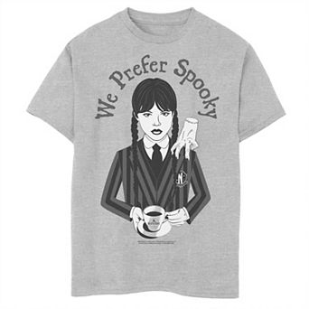 Boys Wednesday We Prefer Spooky Graphic Tee