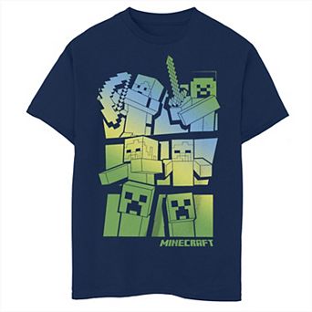 Boys 8-20 Husky Minecraft Gradient Story Board Graphic Tee
