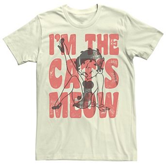 Juniors' Betty Boop I'm The Cats Meow Boyfriend Graphic Tee