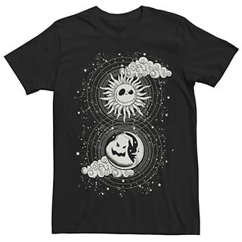 Disney's The Nightmare Before Christmas Juniors' Jack Skellington & Oogie Boogie Celestial Graphic Tee