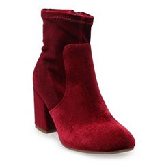 Kohls red hotsell ankle boots