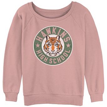 Juniors' Netflix Stranger Things Hawkins High School Logo Slouchy Terry