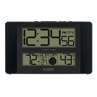 La Crosse Technology Atomic Digital Clock with Temperature & Moon Phase