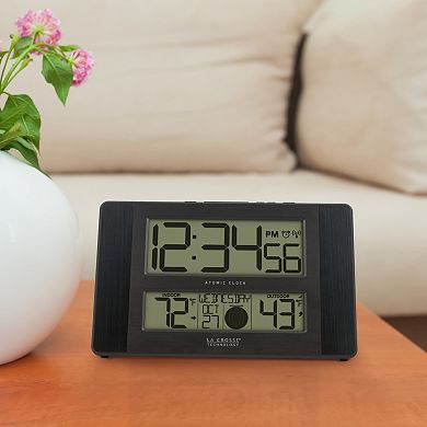 La Crosse Technology Atomic Digital Clock with Temperature & Moon Phase