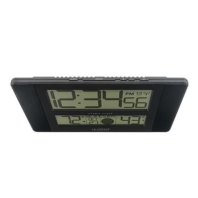 La Crosse Technology Atomic Digital Clock with Temperature & Moon Phase