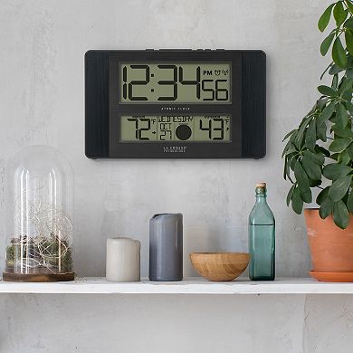 La Crosse Technology Atomic Digital Clock with Temperature & Moon Phase
