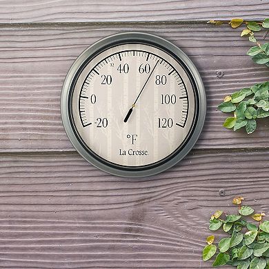 La Crosse Technology 8-in. Analog Indoor/Outdoor Thermometer 