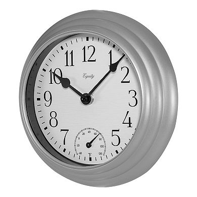 La Crosse Technology Equity by La Crosse 29007 8-in. Indoor/Outdoor Basics Wall Clock