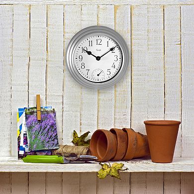 La Crosse Technology Equity by La Crosse 29007 8-in. Indoor/Outdoor Basics Wall Clock