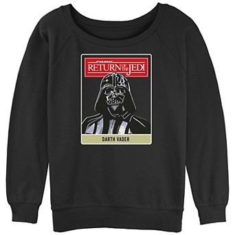 Juniors' Star Wars The Return Of The Jedi Darth Vader Card Graphic Sweatshirt