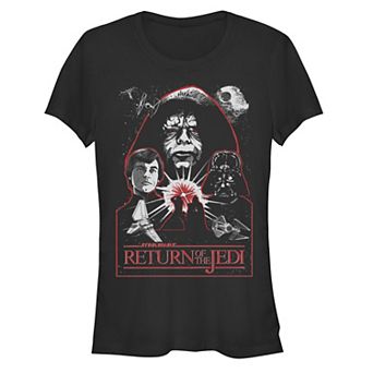 Juniors' Star Wars The Return Of The Jedi The Finale Of Trilogy Poster Graphic Tee