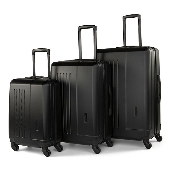 Swiss Mobility San Collection 3-Piece Hardside Spinner Luggage Set - Black