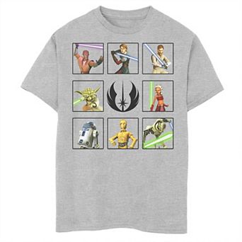 Boys 8-20 & Husky Star Wars The Clone Wars Rebels Box Up Graphic Tee