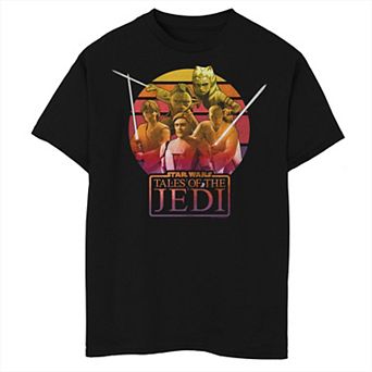 Boys 6-20 Star Wars Tales Of The Jedi Sunset Group Graphic Tee