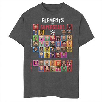 Boys 8-20 WWE Elements Of Superstars Graphic Tee