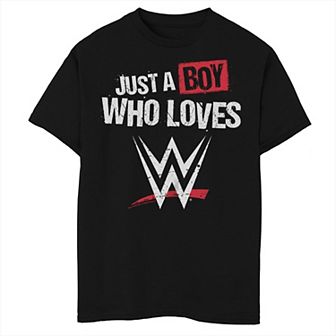 Boys 8-20 Husky WWE Who Loves W Graphic Tee