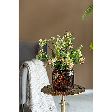Cheetah Print Decorative Vase Table Decor