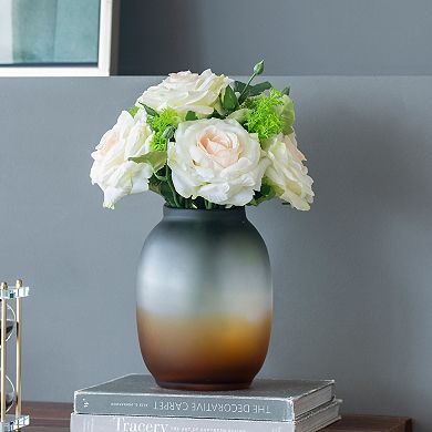 A&B Home Normand Ombre Glass Vase Table Decor