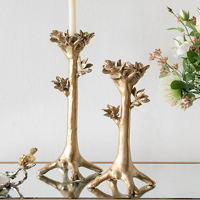 Tree Tapered Candle Holder Table Decor