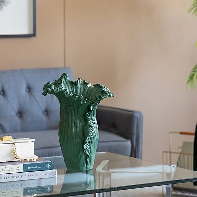 Green Floral Decorative Vase Floor Decor