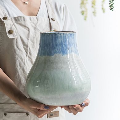 Gradient Flower Decorative Vase Table Decor