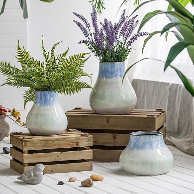 Gradient Flower Decorative Vase Table Decor