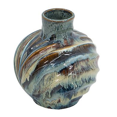A&B Home Reactive Glazed Vase Table Decor