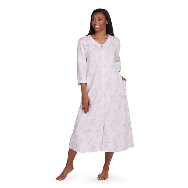Women's Miss Elaine Essentials QuiltInKnit Long Robe