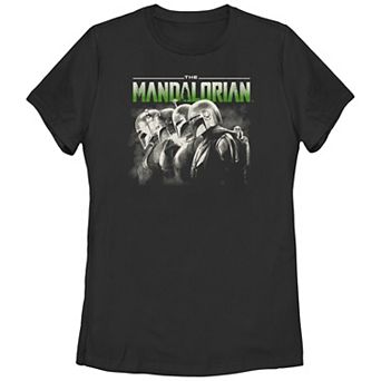 Juniors' Star Wars The Mandalorian Characters Line Up Graphic Tee