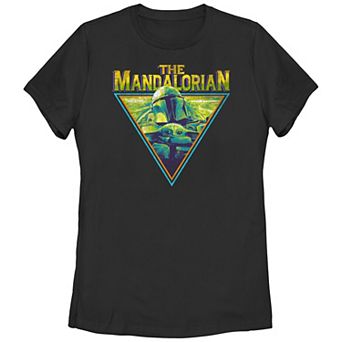 Juniors' Star Wars The Mandalorian Triangle Child Graphic Tee