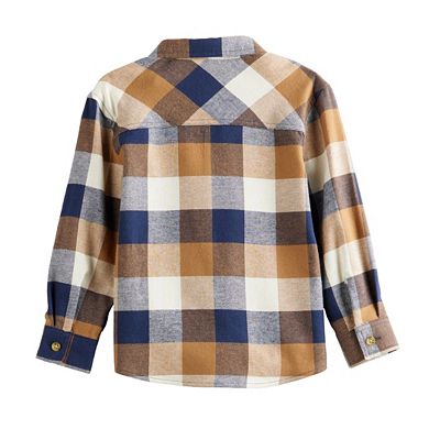 Baby & Toddler Boy Jumping Beans® Long Sleeve Button-Down Flannel Shirt