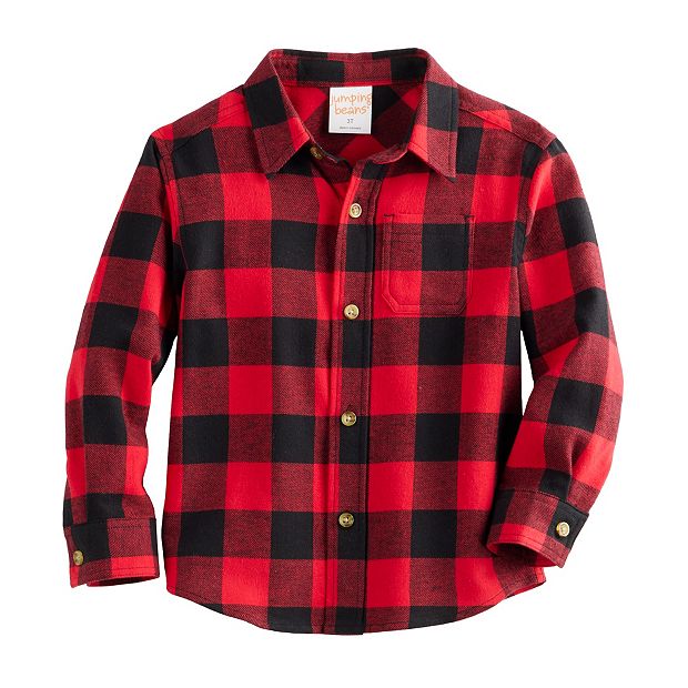 Baby red flannel outlet shirt