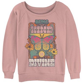 Juniors's Being Kind Is Divine Vintage Slouchy Terry