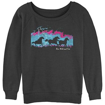 Juniors's Run Wild And Free Slouchy Terry