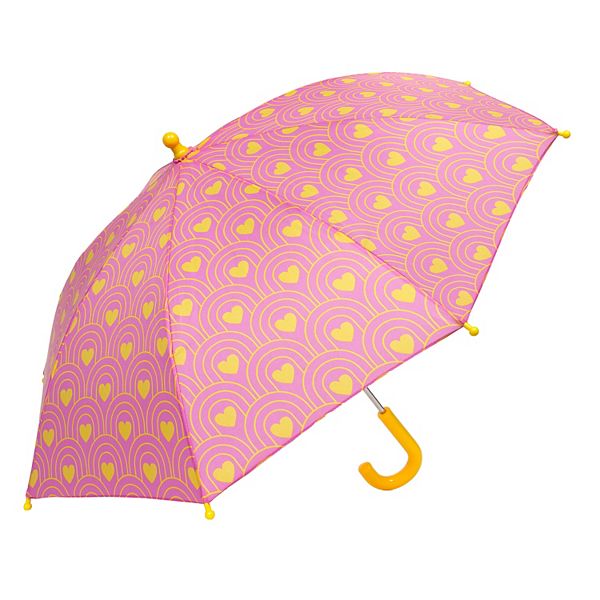 Kids' Hook Handle Ruffled Polka Dot Umbrella by iRain