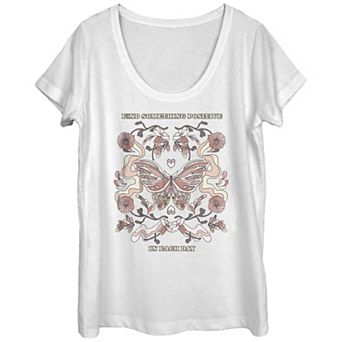 Juniors' Find Something Positive In Each Day Vintage Graphic Tee