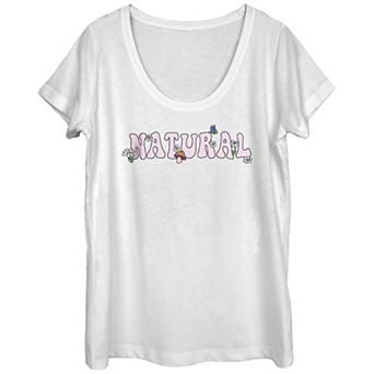 Juniors' Natural Vintage Typography Graphic Tee