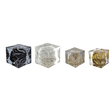 Lourdes Cube Table Decor 4-piece Set