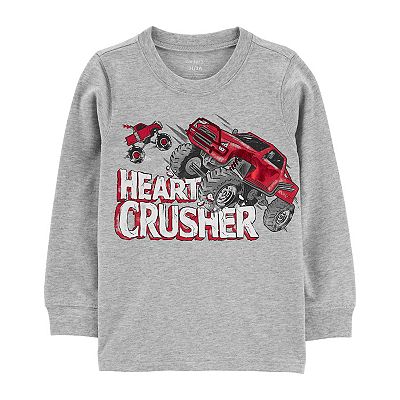 Heart Crusher Shirt, Boy Valentines Day T Shirt, Truck Tee Heart Crusher Shirt, Boy Valentines Day T Shirt, Truck Tee