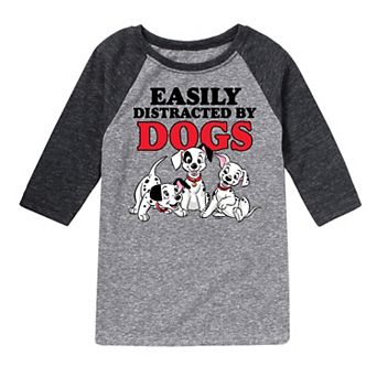 Disney's 101 Dalmatians Boys 8-20 Easily Distracted Graphic Tee